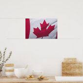 Poster Flag canadien. (Cuisine)
