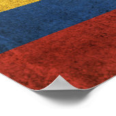 Poster Flag de Colombie (Coin)