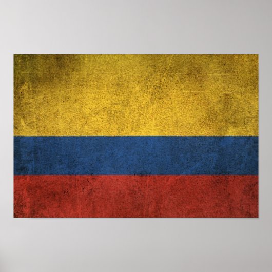 Poster Flag de Colombie (Devant)