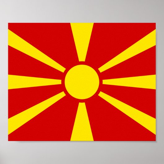 Poster Flag de Macedonia (Devant)