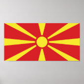 Poster Flag de Macedonia (Devant)