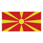 Poster Flag de Macedonia (Devant)