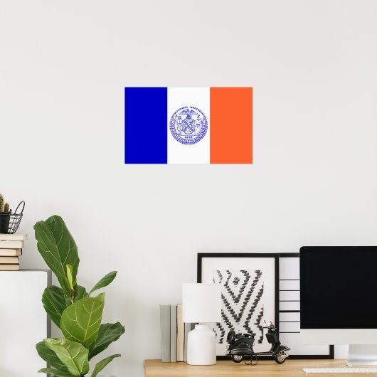 Poster FLag de New York (Bureau à domicile)