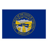 Poster Flag du Nebraska (Devant)
