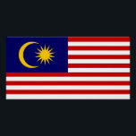 Poster Flag malaisien<br><div class="desc">Drapeau patriotique de Malaisie.</div>