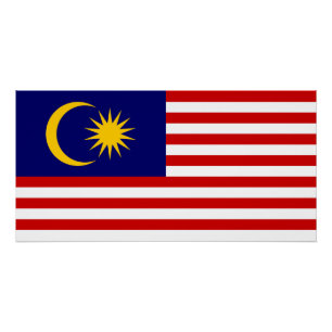 Poster Flag malaisien