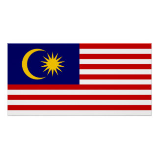Poster Flag malaisien