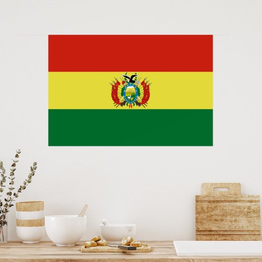 Poster Flag of Bolivia (Cuisine)
