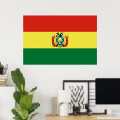 Poster Flag of Bolivia (Bureau à domicile)