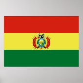 Poster Flag of Bolivia (Devant)