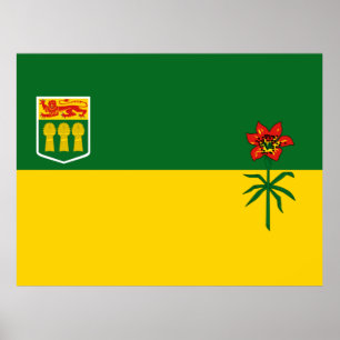 Poster Flag of Saskatchewan