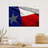 Poster Flag of Texas Pop Art (Cuisine)