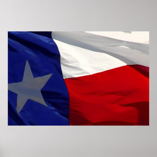 Poster Flag of Texas Pop Art (Devant)