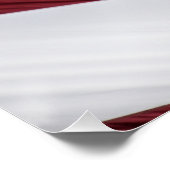 Poster Flag patriotique américain rouge, blanc et bleu (Coin)