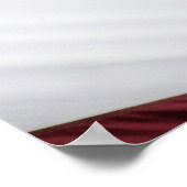 Poster Flag patriotique américain rouge, blanc et bleu (Coin)