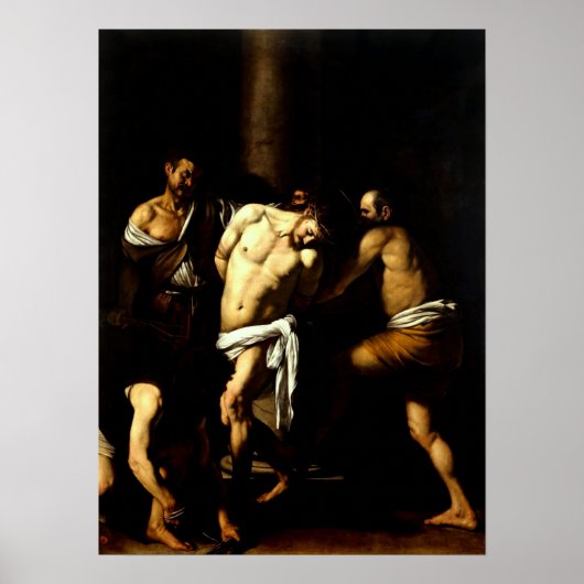 Poster Flagellation du Christ du Caravaggio (Devant)