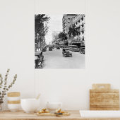 Poster Flagler Street, Miami, 1926 (Cuisine)