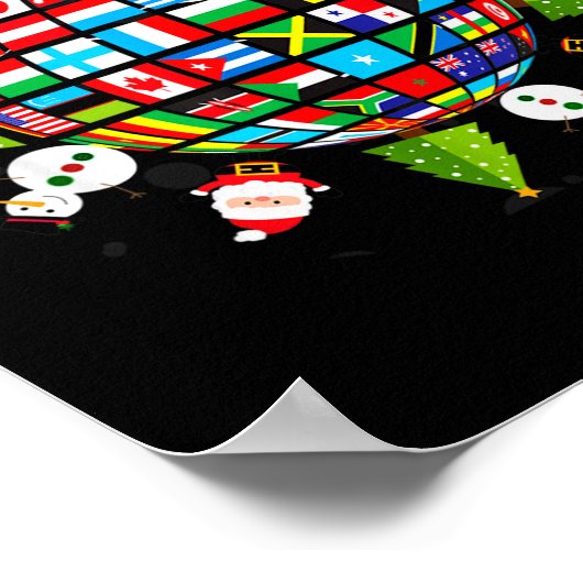 Poster Flags Of The World, Xmas Around The Globe  (Coin)