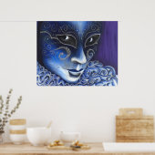 Poster Flair bleu et argenté (Cuisine)