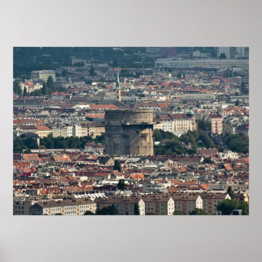 Poster Flakturm Augarten (Devant)