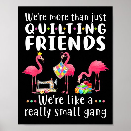 Poster Flamant de couture d'homme plus que des amis de co (Devant)