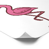 Poster Flamant de la Jungle Petit Motif (Coin)