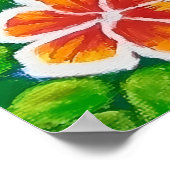 Poster Flamant Floral (Coin)