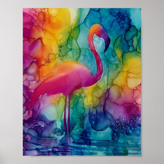 Poster Flamant Prisme (Devant)