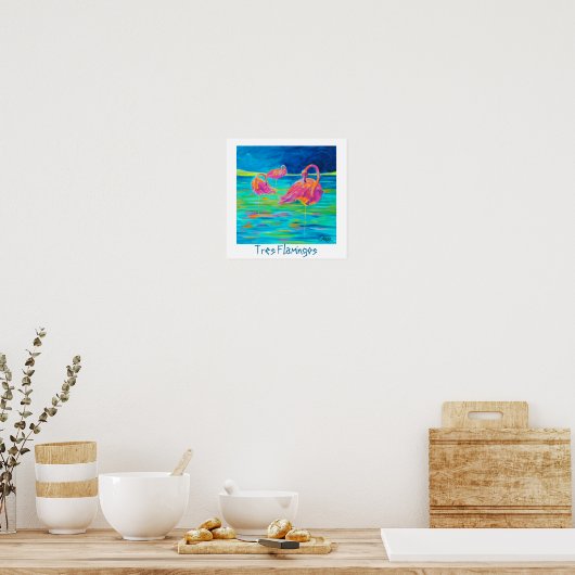 Poster Flamant rose (Cuisine)