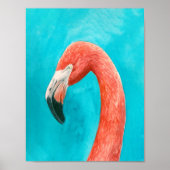 Poster Flamant rose (Devant)