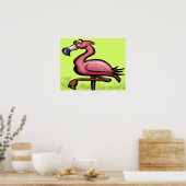 Poster Flamant rose (Cuisine)