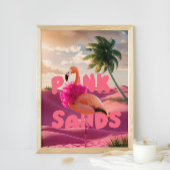 Poster flamant rose