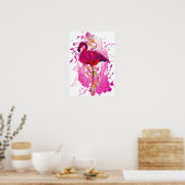 Poster Flamant rose (Cuisine)