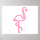 Poster flamant rose (Devant)