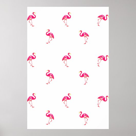Poster Flamant rose (Devant)