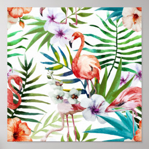 Poster Flamant rose
