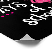 Poster Flamant rose 100 Flamazing Days Of School 100th Da (Coin)
