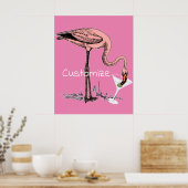 Poster Flamant rose Boire Martini Thunder_Cove (Cuisine)