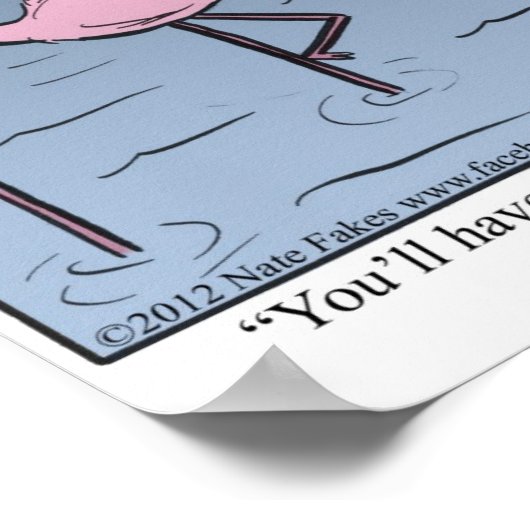 Poster Flamant rose Brother (Coin)