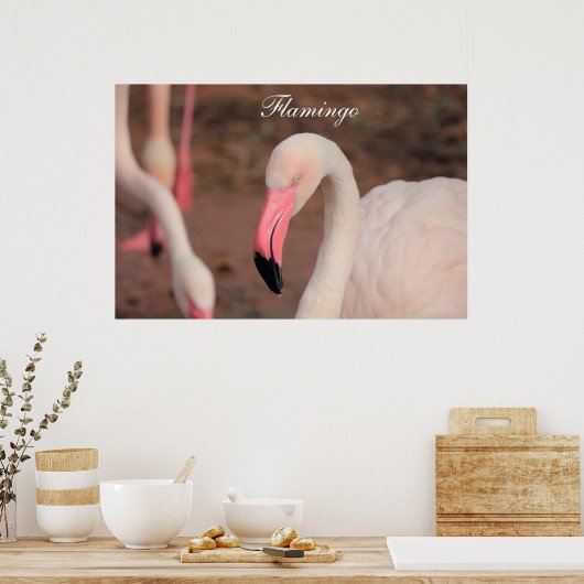 Poster Flamant rose d'affiches (Cuisine)