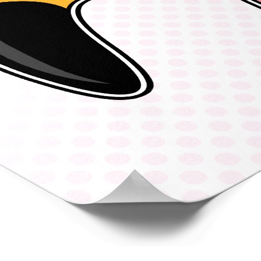 Poster Flamant rose d'ajustement (Coin)