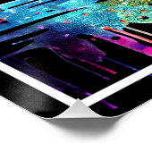 Poster Flamant rose dans un lac-63852 (Coin)