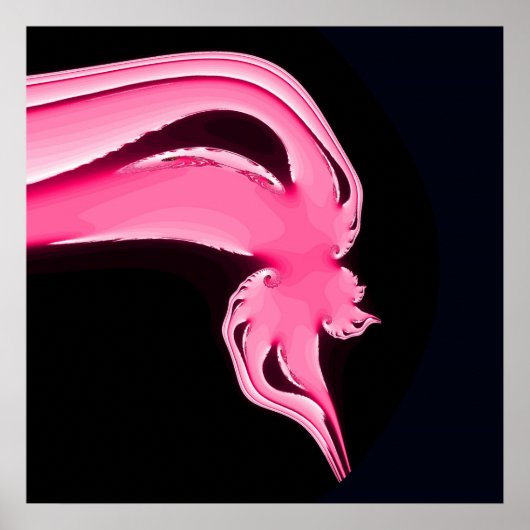 Poster Flamant rose dansant (Devant)