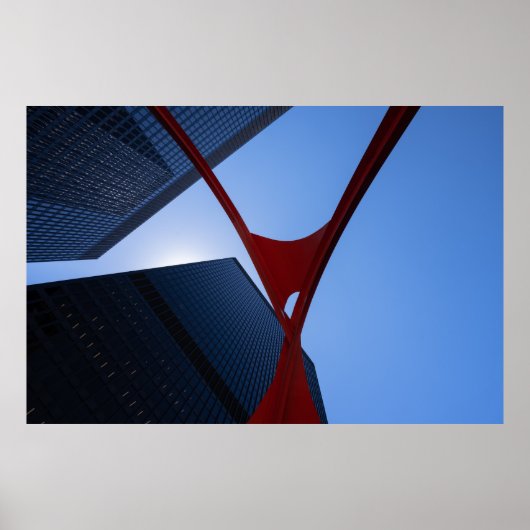 Poster Flamant rose de Chicago (Devant)