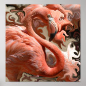 Poster Flamant rose Dreams (Devant)