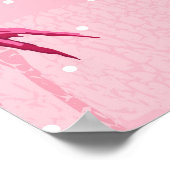Poster Flamant rose Elégance : Motif d'oiseaux roses. (Coin)