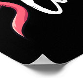 Poster Flamant rose en détresse Comma La Funny Kamala Har (Coin)