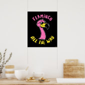 Poster Flamant rose En Tout (Cuisine)
