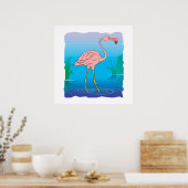 Poster Flamant rose Fitzgerald (Cuisine)