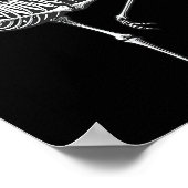 Poster Flamant rose Halloween (Coin)